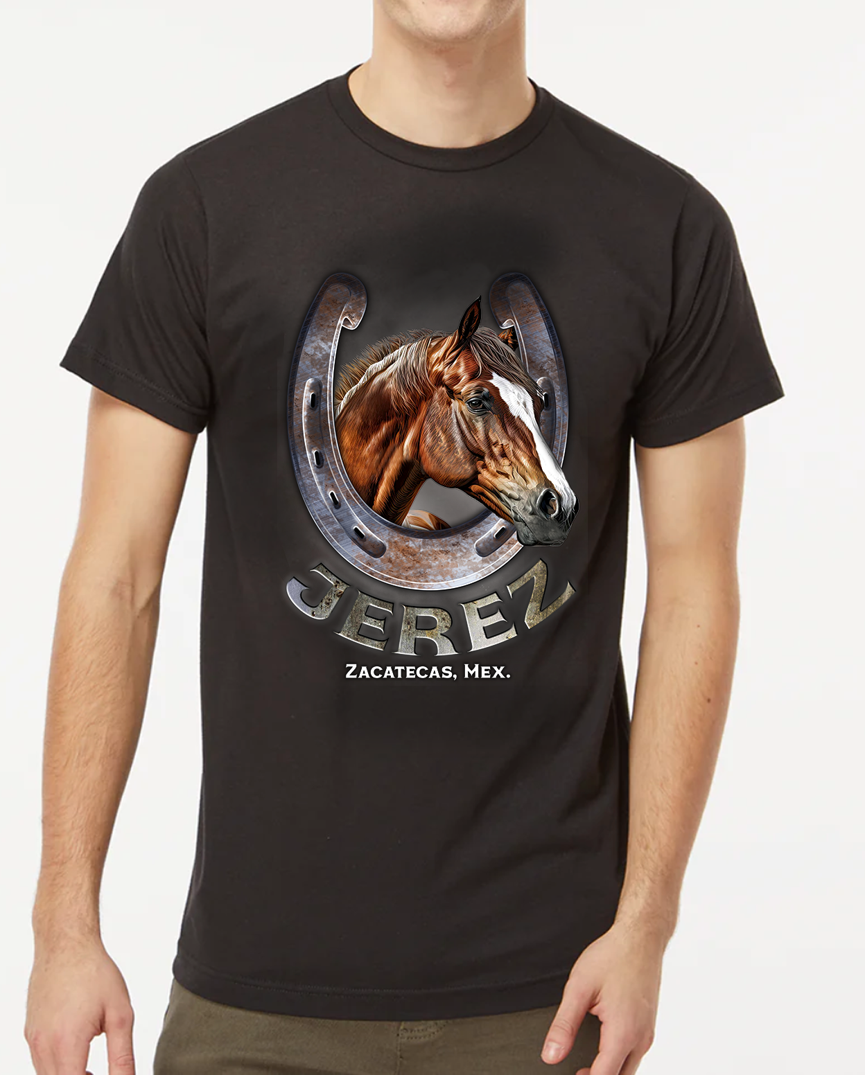 PLAYERA POLIESTER CABALLO HERRADURA