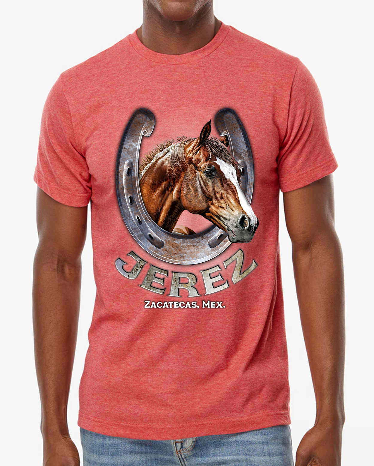 PLAYERA POLIESTER CABALLO HERRADURA