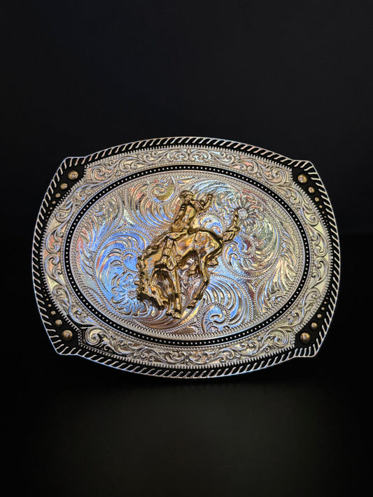 HEBILLA SEMI OVALADA PLATA